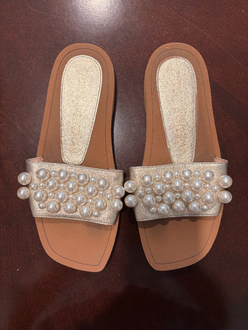 Stuart Weitzman Pearl Slide Sandals